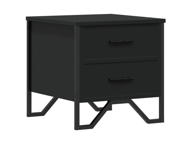  Table de chevet - cabinet de chevet - table de nuit noir 40x41x40 cm bois d’ingénierie  - Conforama A