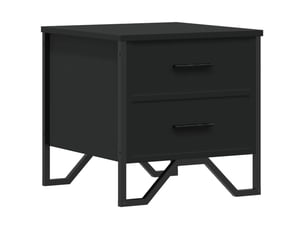 Table de chevet - cabinet de chevet - table de nuit noir 40x41x40 cm bois d’ingénierie