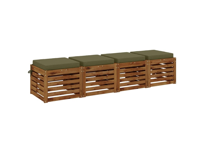 Lot de 4 coussins de siège, coussins d'assise soest 100 % polyester cf60162  - Conforama C