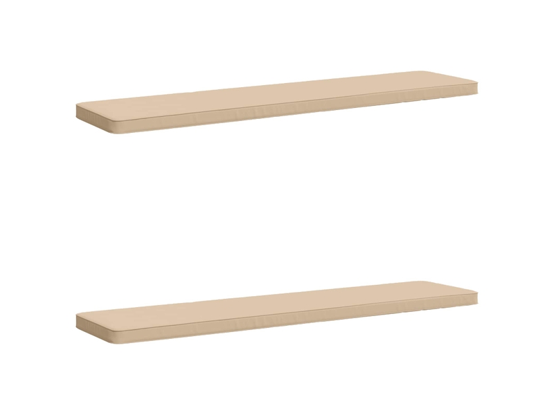  Lot de 2 coussins de banc, coussins d'assise vught 100 % polyester crème cf57929  - Conforama A