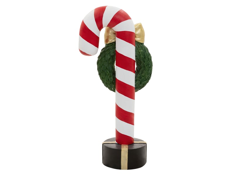  Ecd germany figurine sucre d’orge avec éclairage led, 68 cm, canne à sucre sur pied avec couronne et nœud doré, bâtonnet lumineux à piles, décoration de noël, déco pour le salon et les fêtes ECD Germany GmbH - Conforama C
