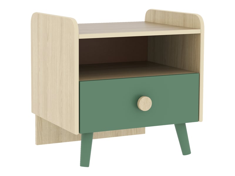 Table de chevet enfant table de nuit enfant avec tiroir et niche, petite d'appoint table en bois pour chambre d'enfant - Conforama B