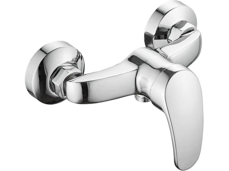  Mitigeur douche chromé - robinet de baignoire mural, design élégant avec raccord g12 pour flexible XLH-ZLS-013695ZLS - Conforama A
