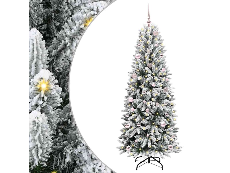 Sapin de noël artificiel, arbre de noël blanc 150 cm shl1719 - Conforama B
