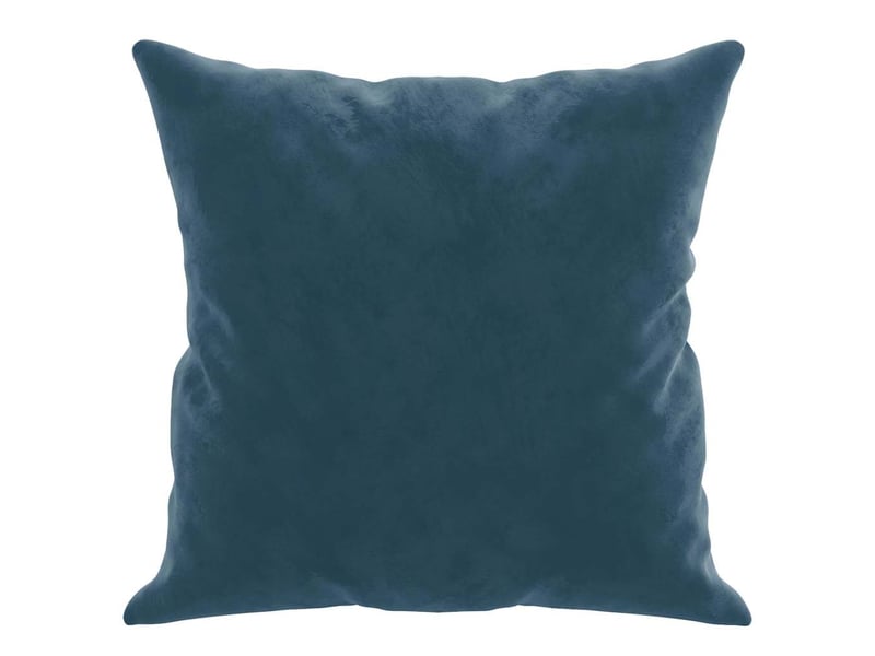  Lot de 2 coussins décoratifs bleu 40x40 cm velours cf60857  - Conforama D