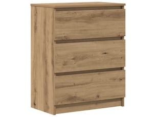 Buffet - bahut - meuble de rangement en chêne massif 60 x 35 x 76 cm bois d'ingénierie