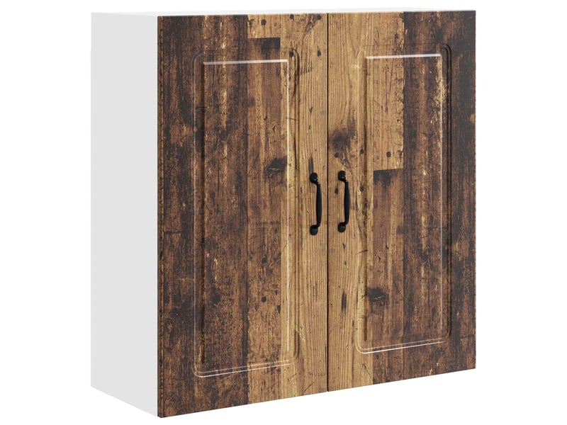  Meuble mural de cuisine | armoire de cuisine bois ancien 80x31x80cm shl7828  - Conforama A