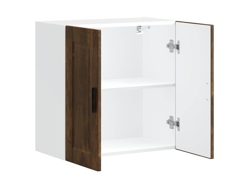  Meuble de rangement, armoire murale de cuisine porto chêne fumé bois d'ingénierie shl5343  - Conforama E