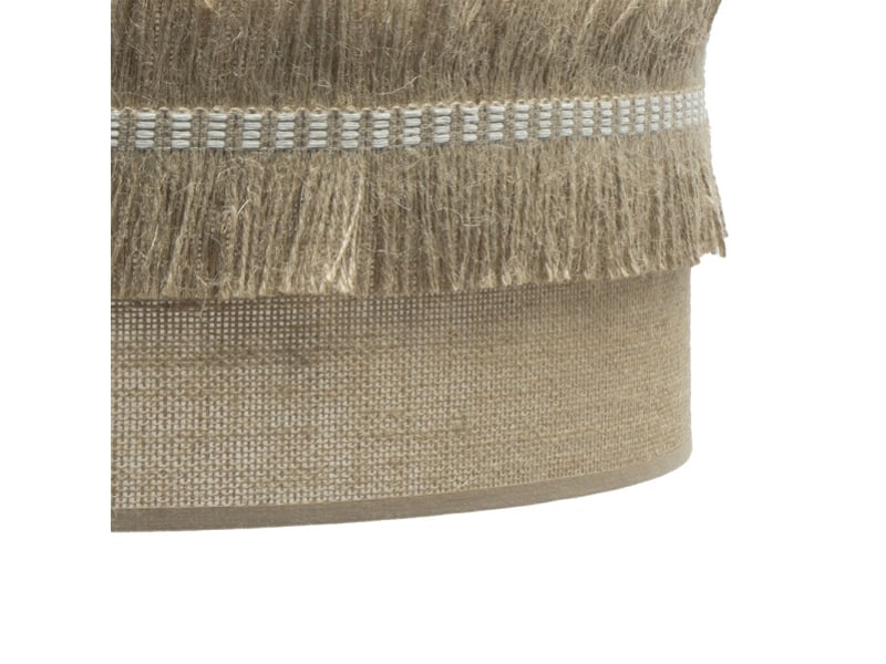  Fabrilamp kala lampadaire textile sac naturel et noir, 1 x e27, h 164 cm, ø 40 cm 186741009 - Conforama C