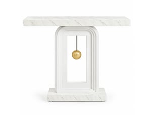 Table console étroite 100 x 30 x 82 cm blanche en mdf, pour entrée, salon et présentation de plantes