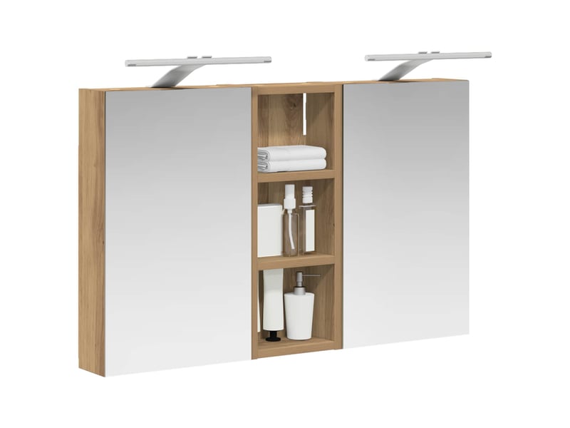  Ensemble de meubles de salle de bain 3 pcs 80x10.5x50 cm shl8591  - Conforama C