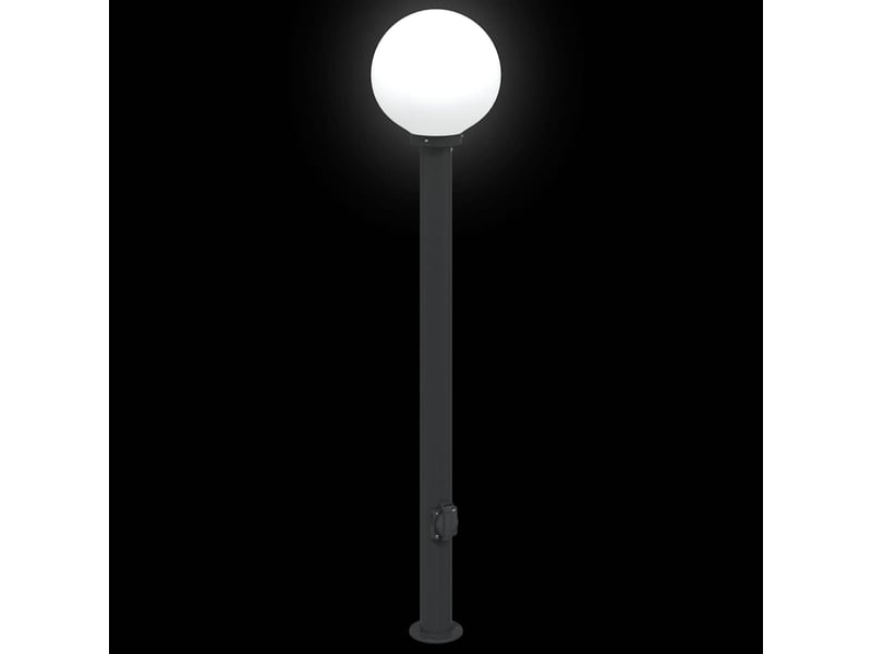  Lot de 3 borne lumineuse avec sortie 120 cm noir ip44  - Conforama E