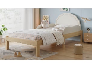 Lit simple 90x200 cm Morn Vibe coloris beige