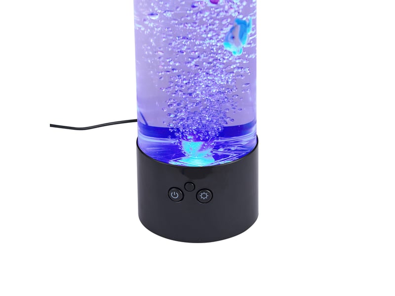  Tube à bulles noir 30 cm avec led rgb - sealife  - Conforama D