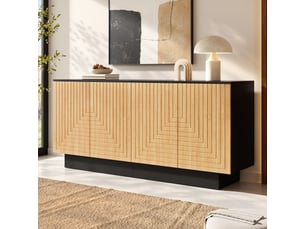 Buffet 4 porte(s) <strong></strong> <strong></strong> - 160 cm coloris naturel