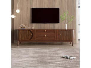 Meuble tv coloris bois foncé 170 cm <strong></strong>  <strong></strong>