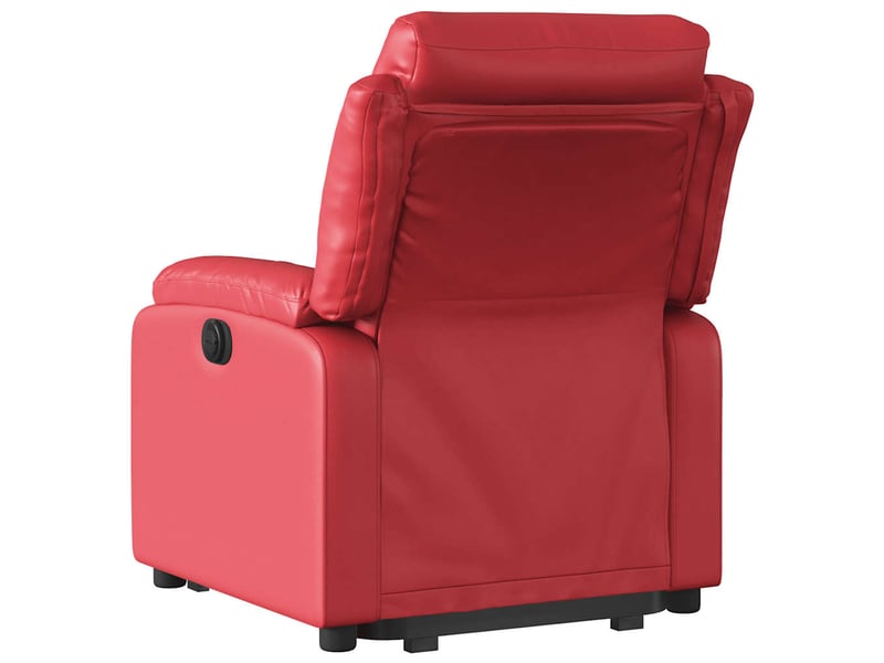 Fauteuil inclinable, fauteuil relax salon rouge similicuir shl24965 - Conforama D