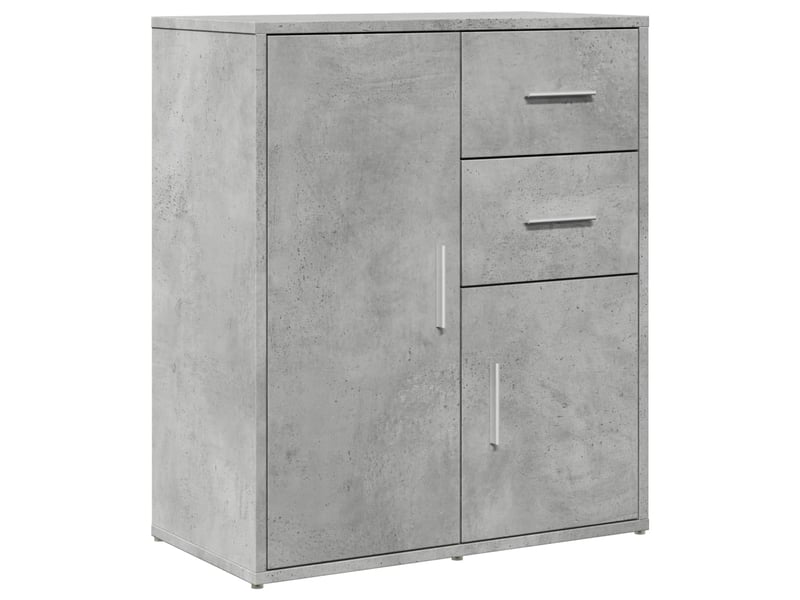  Buffets 2 pcs - bahut - meuble de rangement gris béton 60x31x70 cm bois d'ingénierie  - Conforama D