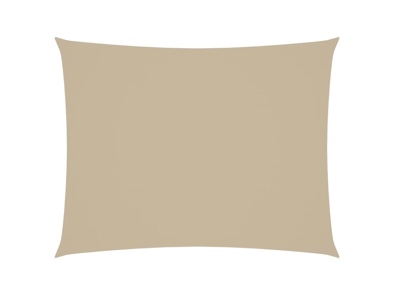  Voile de parasol - voile d'ombrage tissu oxford rectangulaire 3x4,5 m beige  - Conforama A