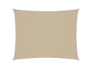 Voile de parasol - voile d'ombrage tissu oxford rectangulaire 3x4,5 m beige