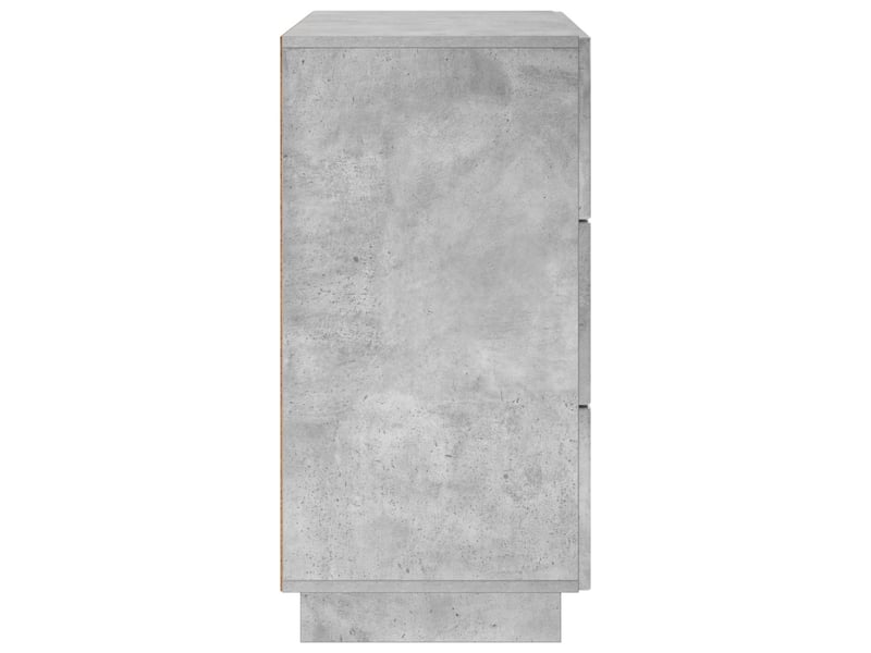  Buffet salon, buffet de rangement gris béton 70x38x75 cm bois d'ingénierie  - Conforama E