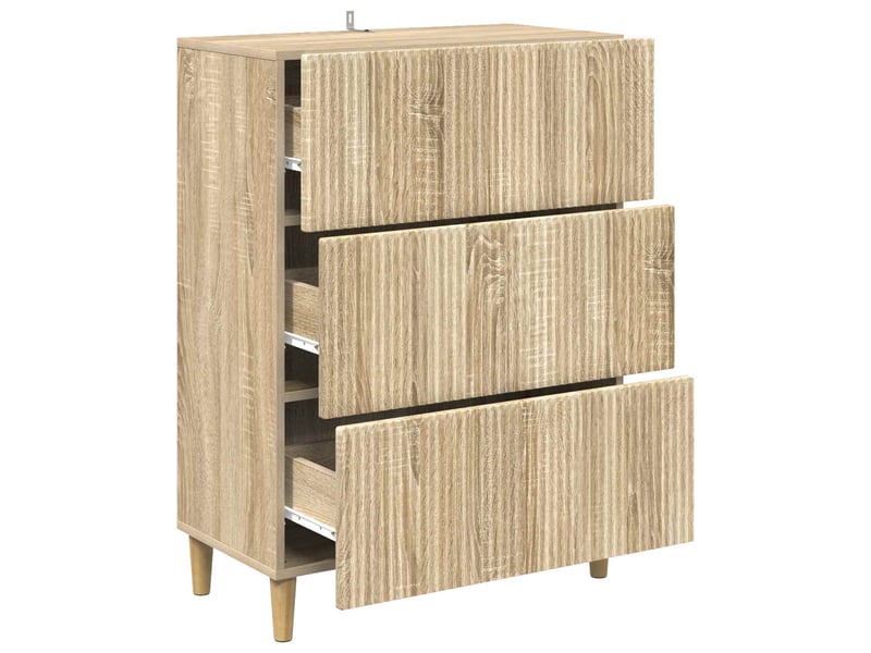  Armoire de rangement bureau, armoire à tiroirs 66 x 34,5 x 90 cm bois d'ingénierie shl4139  - Conforama E