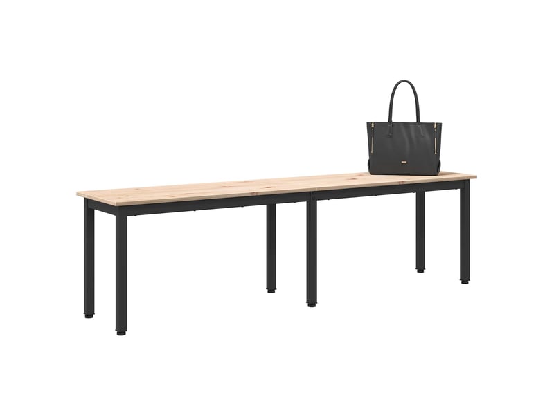  Banc d'entrée, banc d'intérieur naturel 160x35x45 cm bois de pin massif  - Conforama C