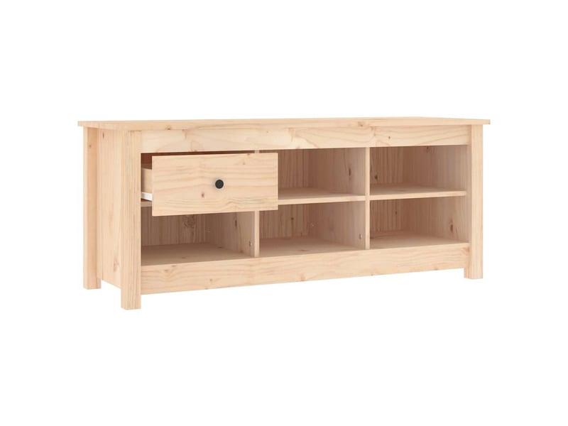  Meuble à chaussure | armoire à chaussures 110x38x45,5 cm bois de pin massif shl826  - Conforama D