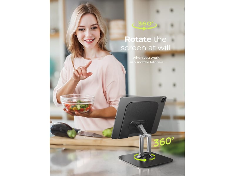 Support tablette bureau – accessoires pour tablette tactile, rotation renforcée à 720° - Conforama C