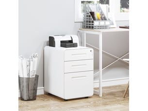 Bibliotheque coloris blanc 3 étagère(s) <strong>BEAUNIV</strong> <strong></strong> - 48 cm x 59 cm
