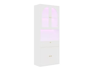 Vitrine coloris blanc VIVRYN - 35 cmx180 cm