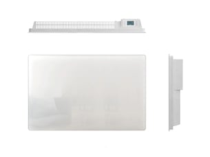 Kalia - radiateur électrique à inertie sèche céramique 1500w blanc bat-ht15hb - glass