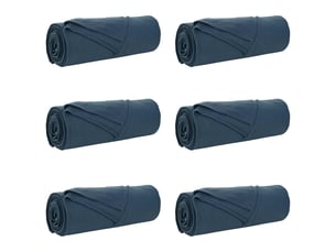 Couverture jetée de canapé 6 pcs bleu marine 350x270 cm 8.09 kg