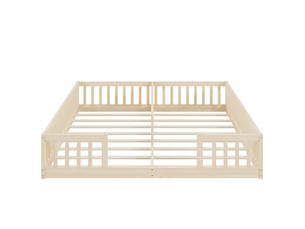 Lit simple 90x200 cm DZMDIP   coloris bois clair