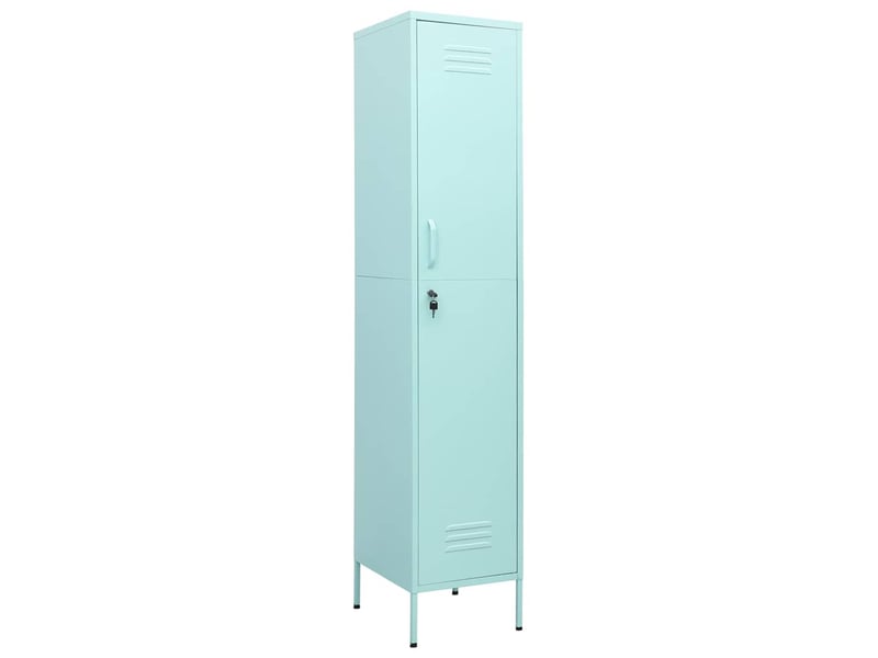  Armoire à casier, rangement de bureau vert menthe 35x46x180 cm acier  - Conforama A