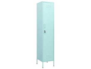 Armoire à casier, rangement de bureau vert menthe 35x46x180 cm acier