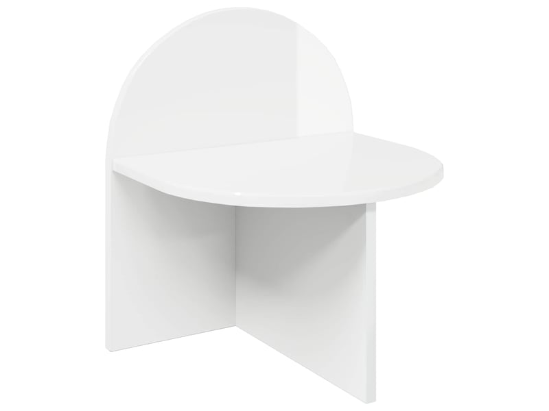  Table de chevet - cabinet de chevet - table de nuit 2 pc blanc brillant 40 x 35,5 x 45,5 cm  - Conforama D