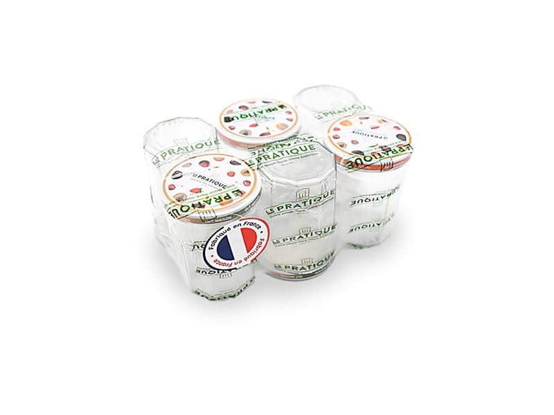  Bocaux confiture en verre lot de 6 385 ml couvercles twist off decoratifs ø82 mm AACBA00241 - Conforama A