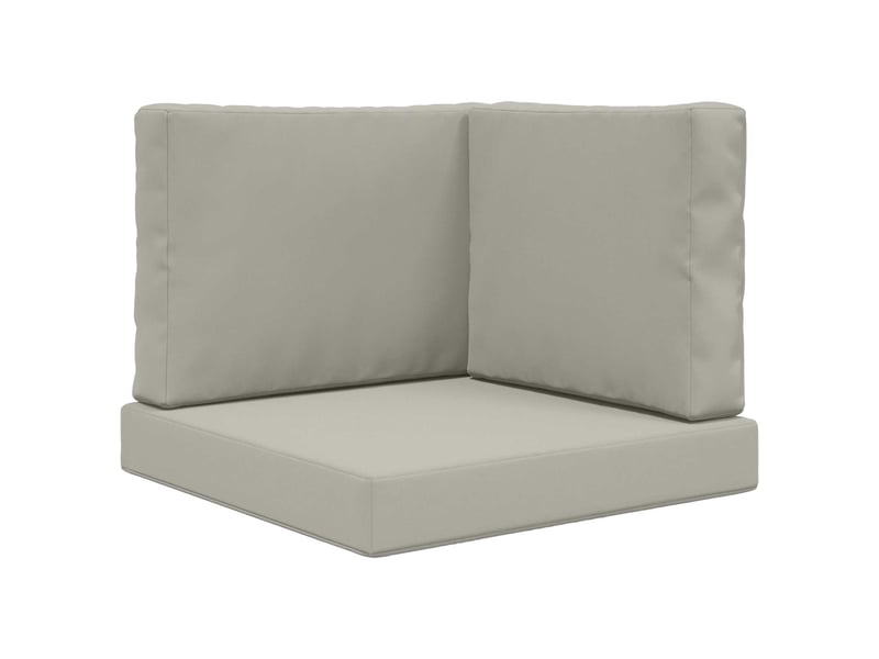  Coussin de canapé d'extérieur, coussin de chaise polyester gris 60 x 60 cm cf54087  - Conforama A