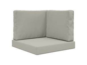 Coussin de canapé d'extérieur, coussin de chaise polyester gris 60 x 60 cm cf54087