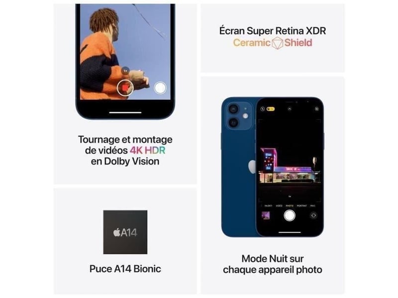  Iphone 12 mini 64go bleu 5g double sim 421987_RCDBYCDS070CN_7_DROPFR - Conforama C