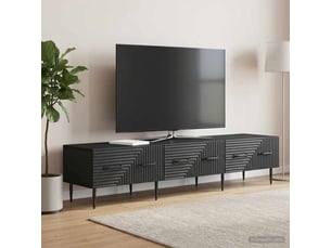 Meuble tv coloris noir 147 cm <strong></strong>  <strong></strong>