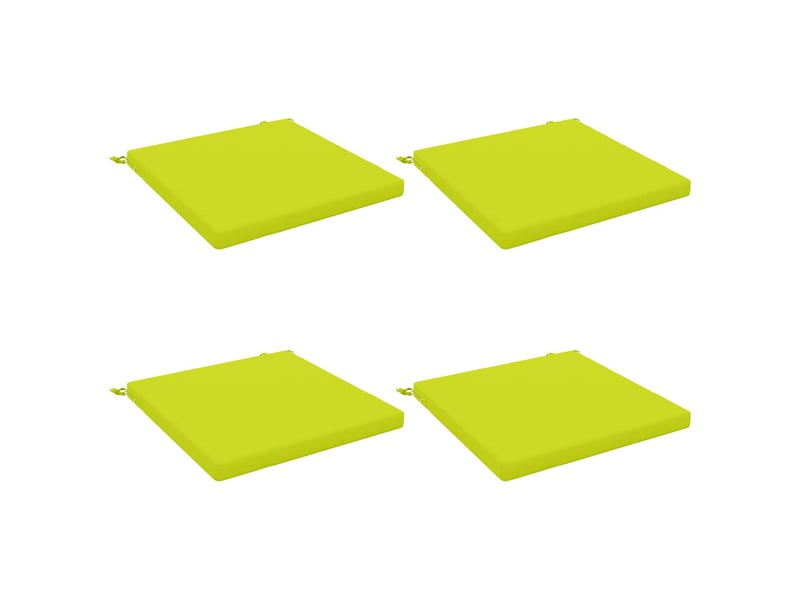 Lot de 4 coussins de siège, coussins d'assise soest 100 % polyester vert vif. Cf60630 - Conforama A