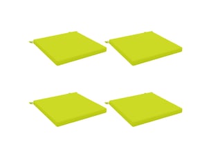 Lot de 4 coussins de siège, coussins d'assise soest 100 % polyester vert vif. Cf60630