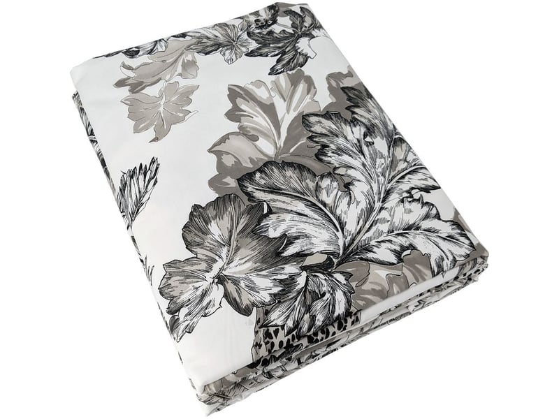  Housse de couette satin coton savane 140x200 cm  - Conforama A