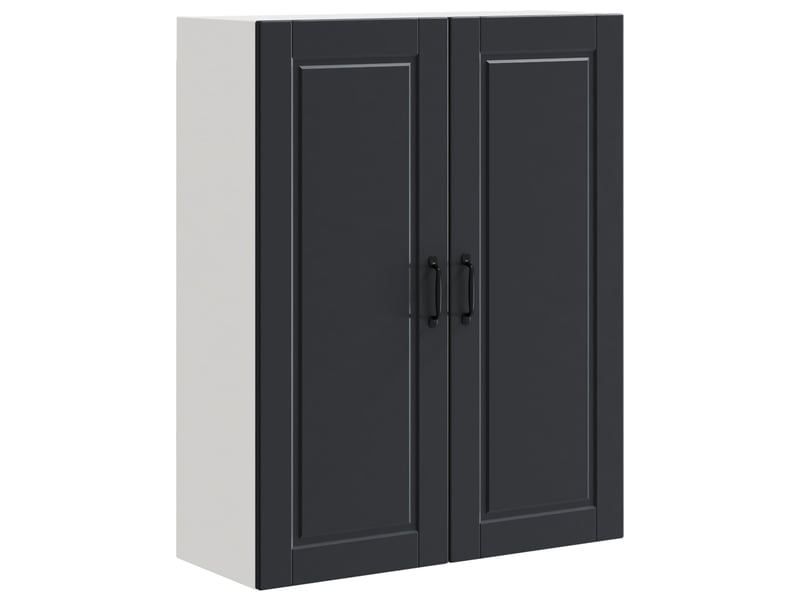  Meuble mural de cuisine, armoire de cuisine noir 80x31x100cm bois d'ingénierie shl1259  - Conforama A