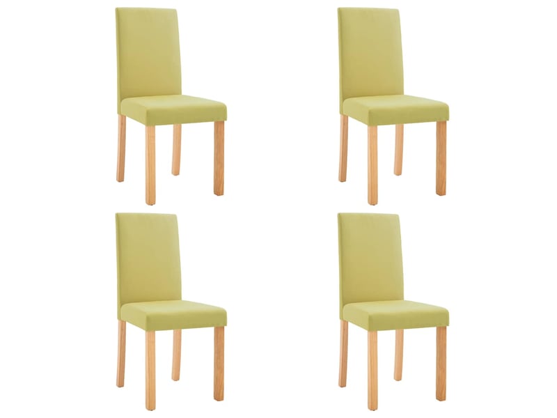  Vidaxl chaises à manger lot de 4 vert tissu  - Conforama A