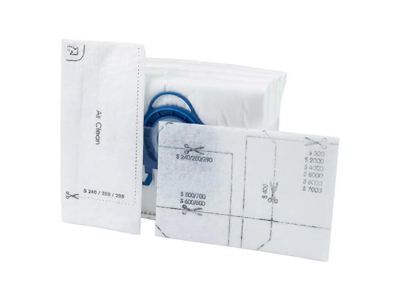  6pcs cleaner replacement air clean 3d for miele s2, s5, s8, classic c1, c2, c3 series canister vacuum dust bags filters  - Conforama B