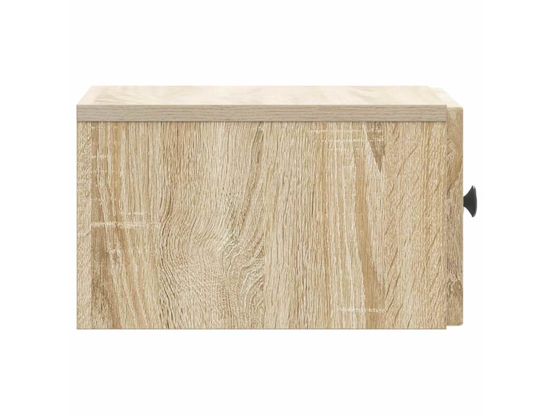  Table de chevet - cabinet de chevet - table de nuit mural chêne sonoma 33 x 34,5 x 20 cm  - Conforama E