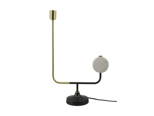 Lampe à poser design carlissa 58cm blanc
